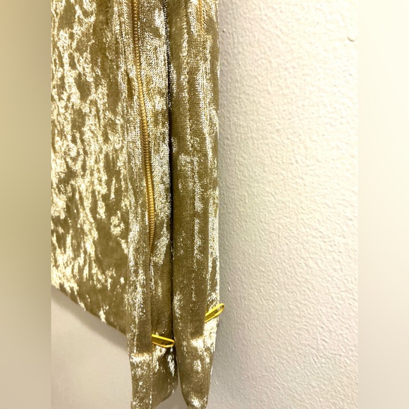 Elegant Gold Velvet Pillow Covers - Picture 3 of 3